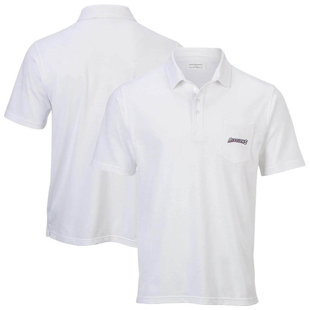 Men's White San Antonio Missions Pique Polo