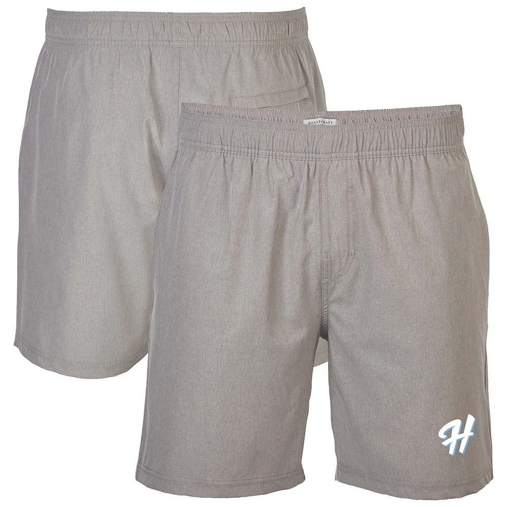 Men's Gray Hillsboro Hops Riptide Hybrid Shorts