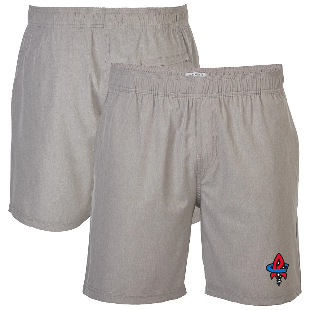 Men's Gray Rocket City Trash Pandas Riptide Hybrid Shorts