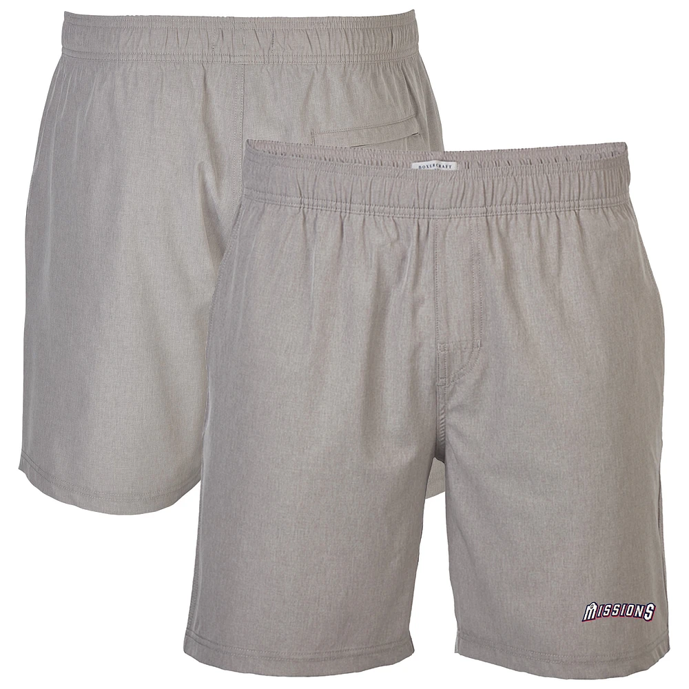 Men's Gray San Antonio Missions Riptide Hybrid Shorts