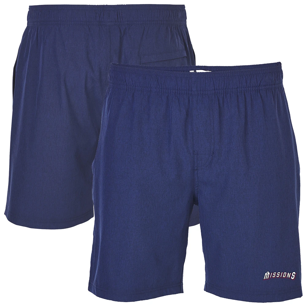 Men's Navy San Antonio Missions Riptide Hybrid Shorts
