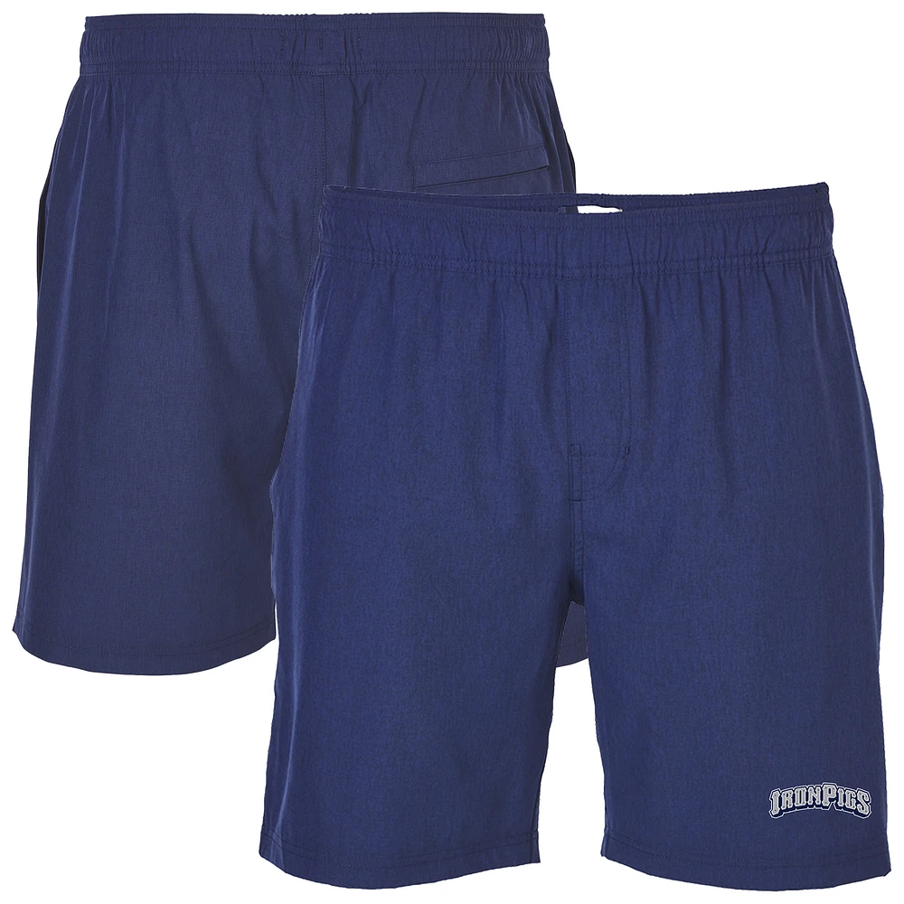Men's Navy Lehigh Valley IronPigs Riptide Hybrid Shorts