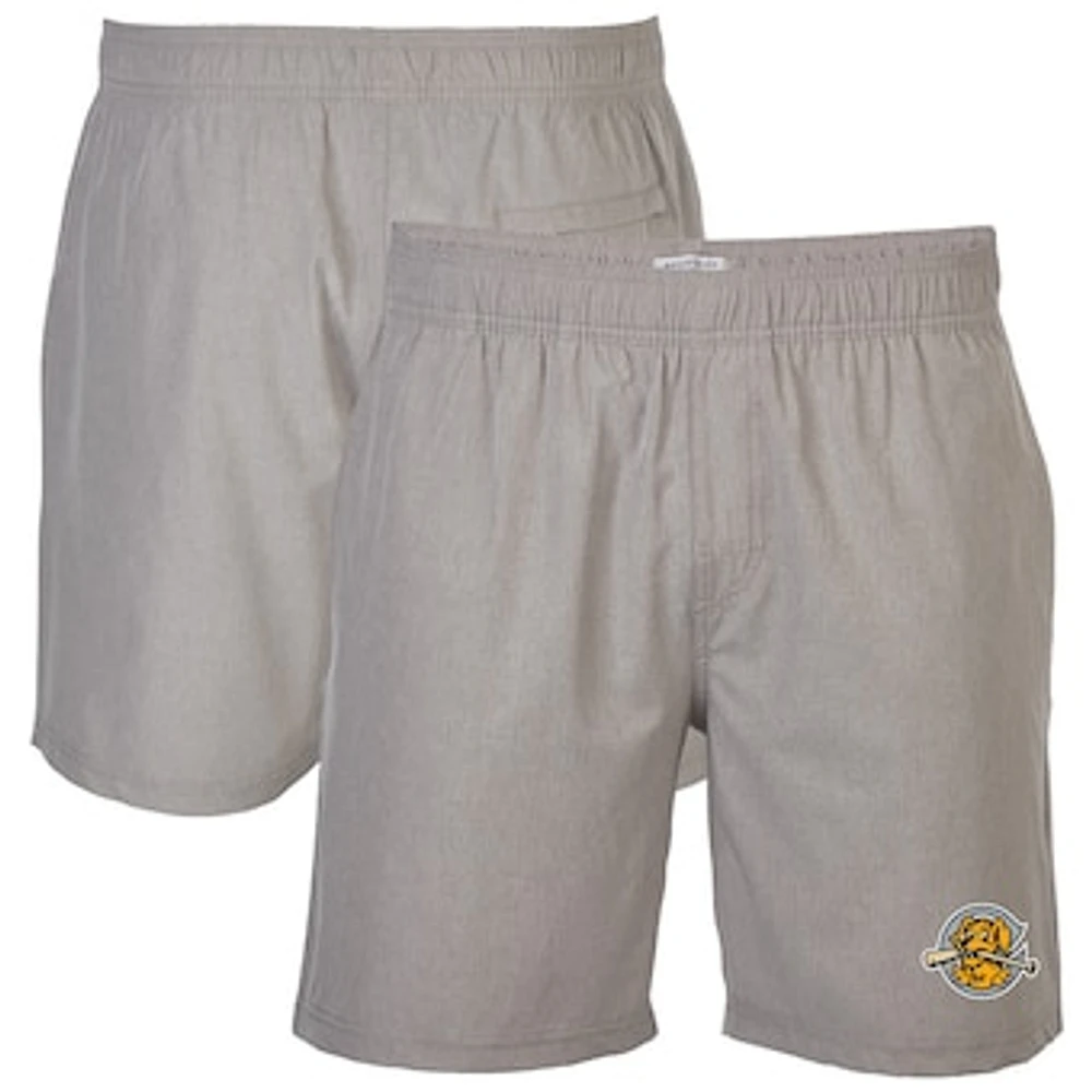Men's Gray Charleston RiverDogs Riptide Hybrid Shorts