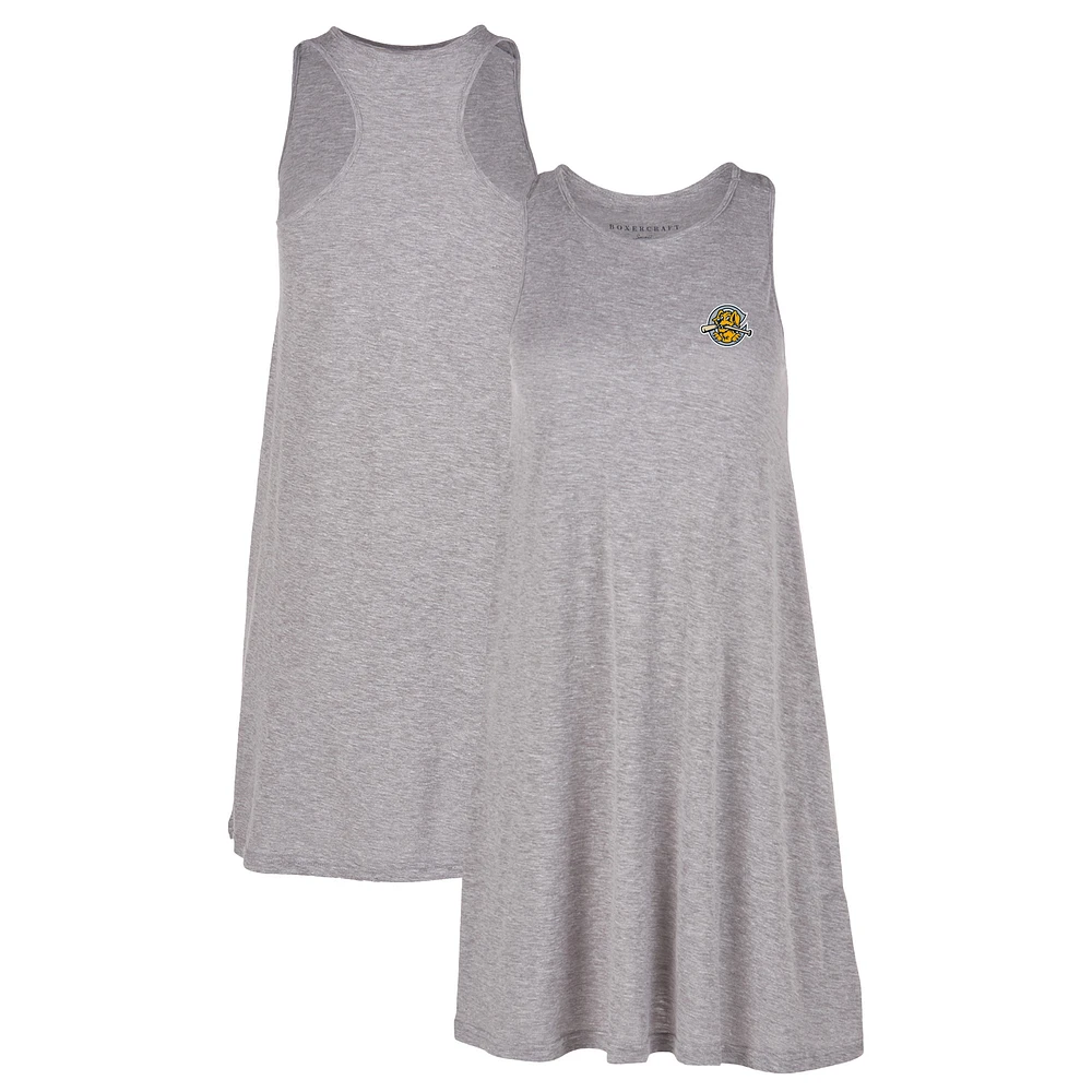 Women's Heather Gray Charleston RiverDogs Coastal Cover-Up Dress