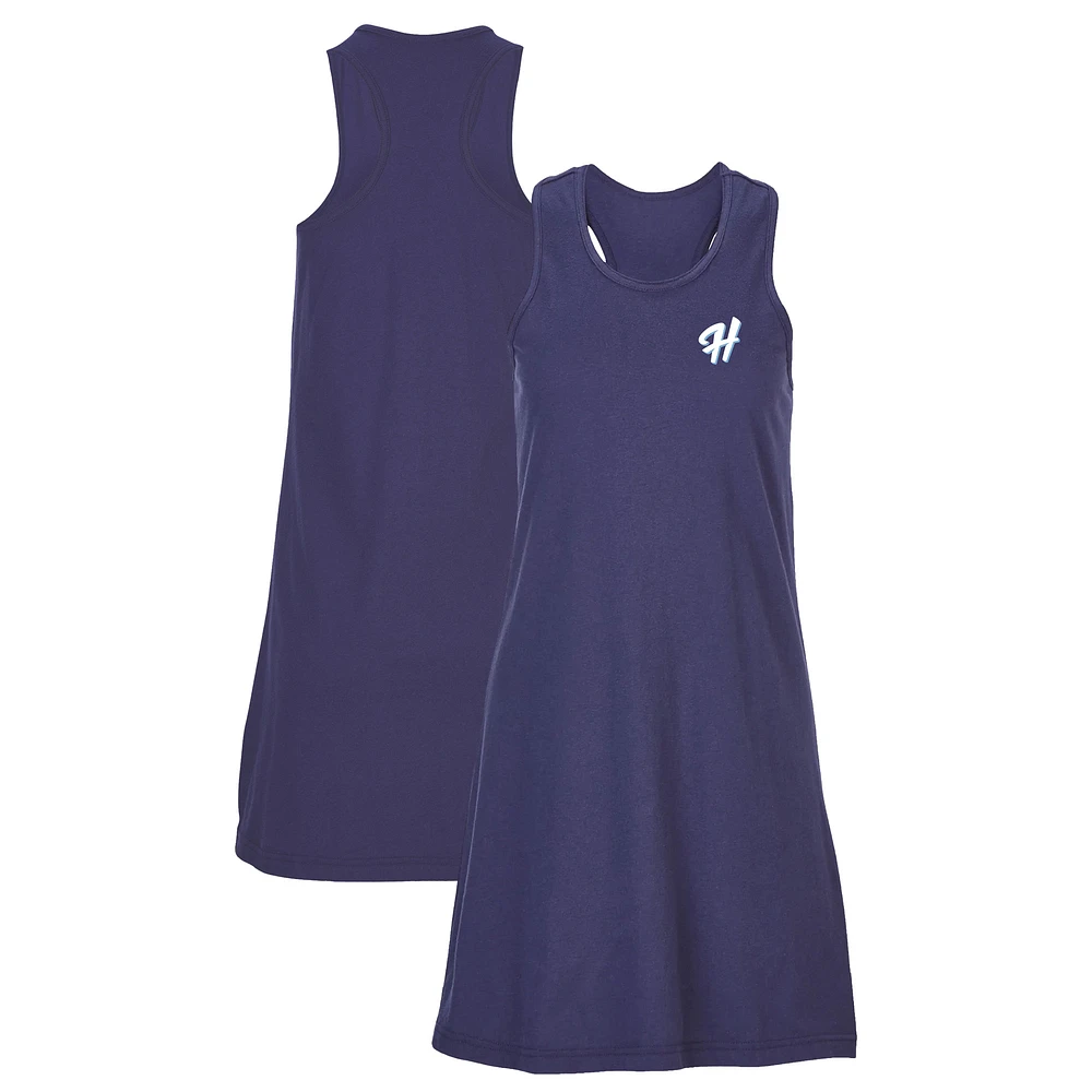Women's Navy Hillsboro Hops Coastal Cover-Up Dress
