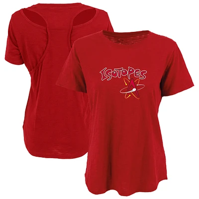 Women's Red Albuquerque Isotopes Cut It Out T-Shirt