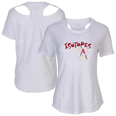 Women's White Albuquerque Isotopes Cut It Out T-Shirt