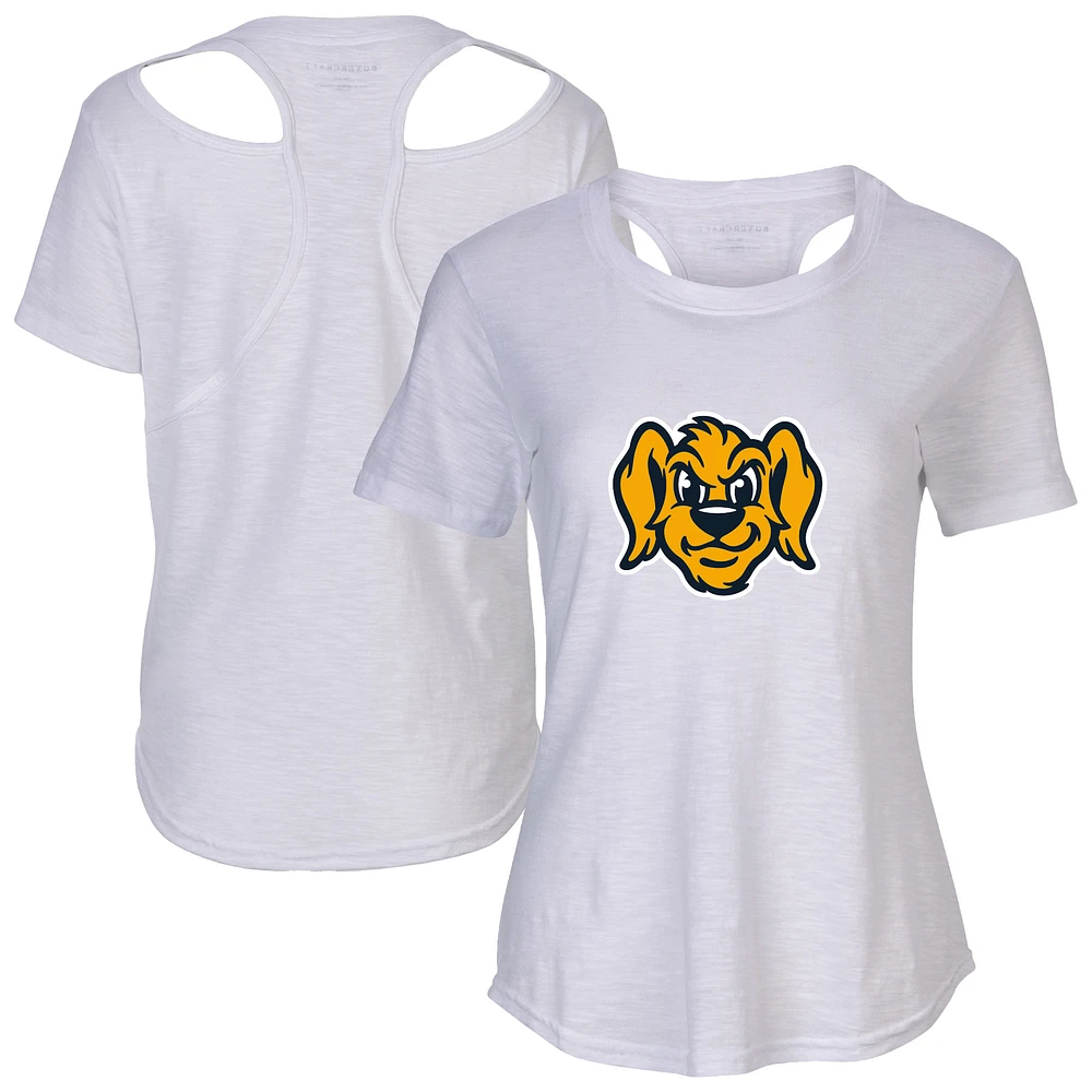 Women's White Charleston RiverDogs Cut It Out T-Shirt