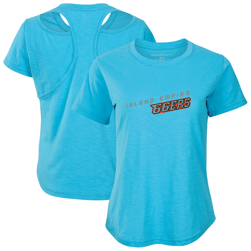 Women's Light Blue Inland Empire 66ers Cut It Out T-Shirt
