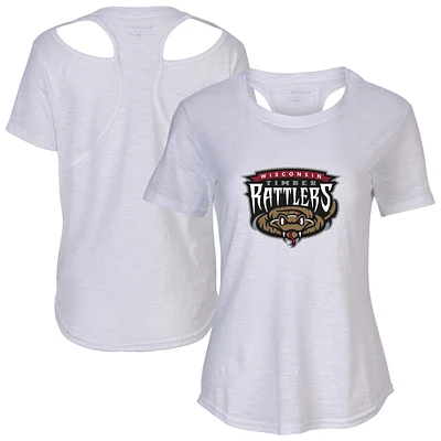 Women's White Wisconsin Timber Rattlers Cut It Out T-Shirt