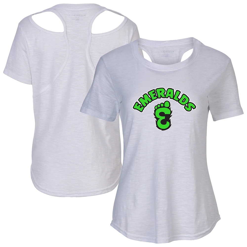 Women's White Eugene Emeralds Cut It Out T-Shirt