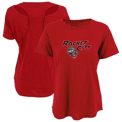 Women's Red Rocket City Trash Pandas Cut It Out T-Shirt