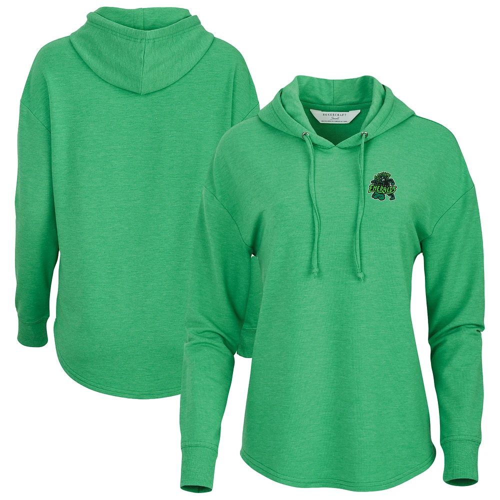 Women's Green Eugene Emeralds Dream Fleece Tri-Blend Pullover Hoodie