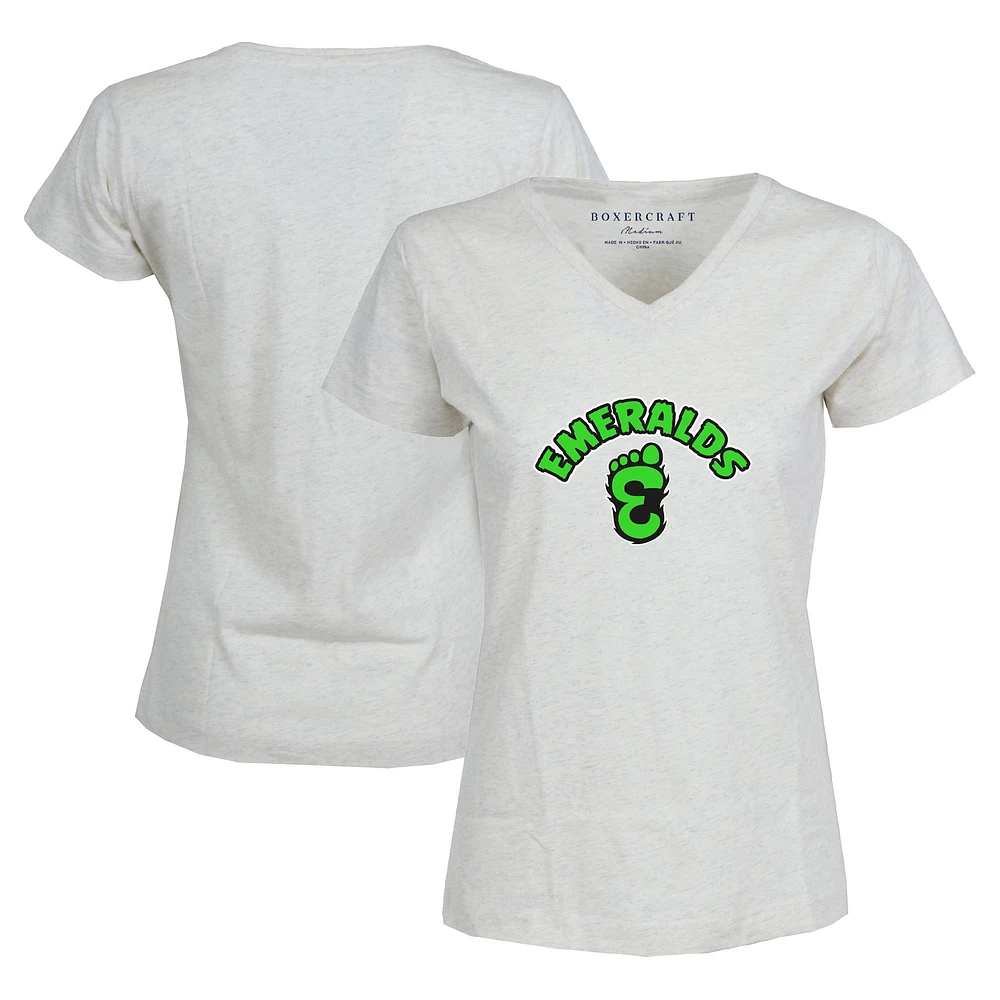 Women's Natural Eugene Emeralds Essential V-Neck T-Shirt