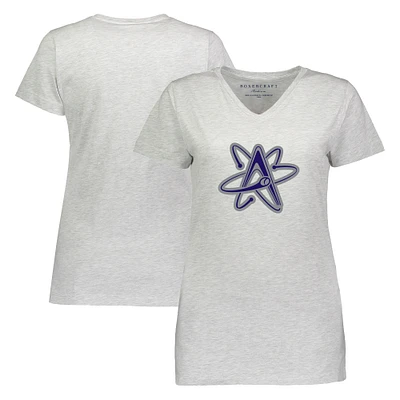 Women's  Heather Gray Albuquerque Isotopes Essential V-Neck T-Shirt