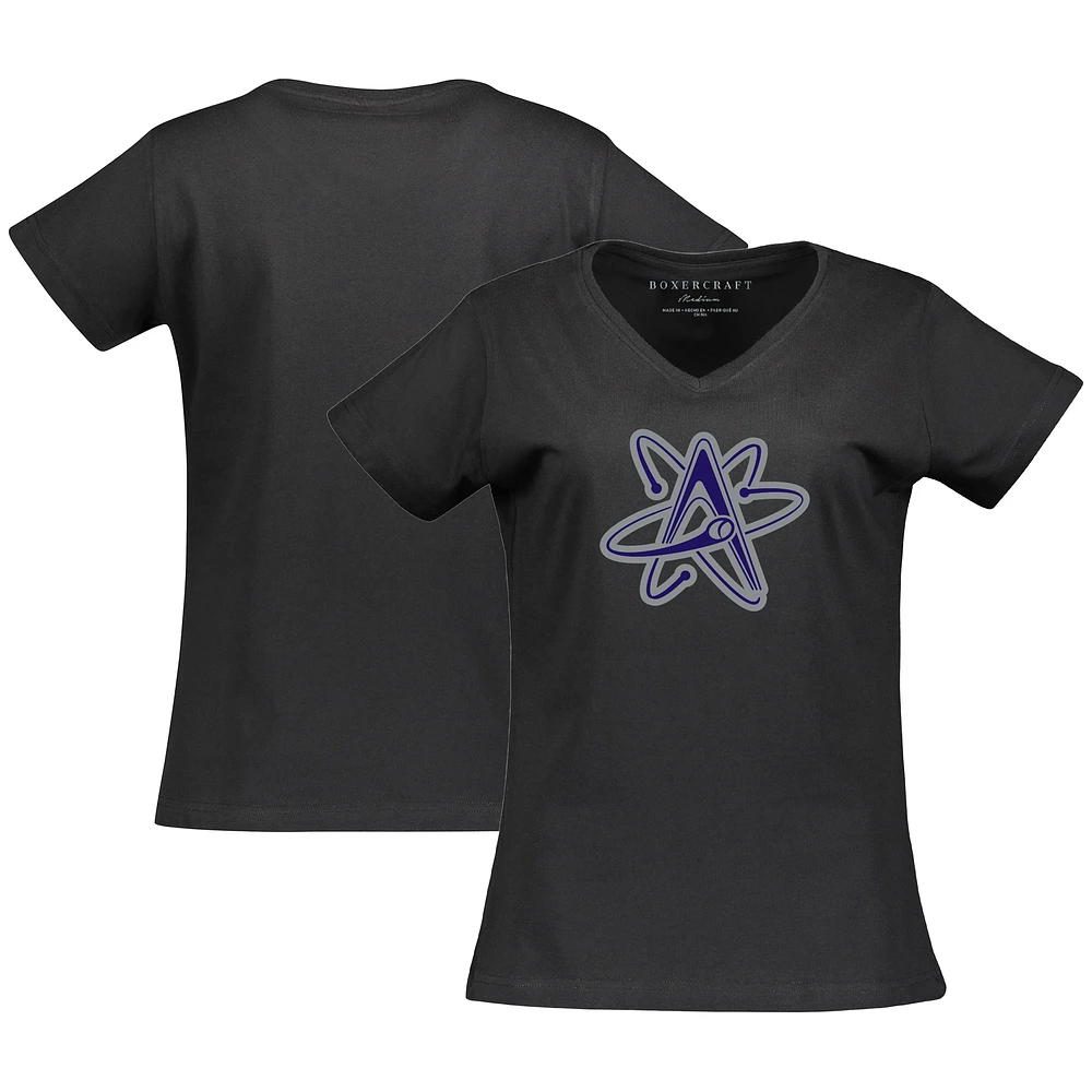 Women's Black Albuquerque Isotopes Essential V-Neck T-Shirt