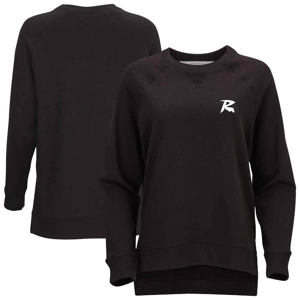 Women's Heather Charcoal Richmond Flying Squirrels French Terry Harlow Pullover Sweatshirt