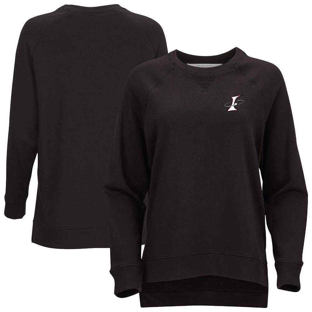 Women's Heather Charcoal Albuquerque Isotopes French Terry Harlow Pullover Sweatshirt