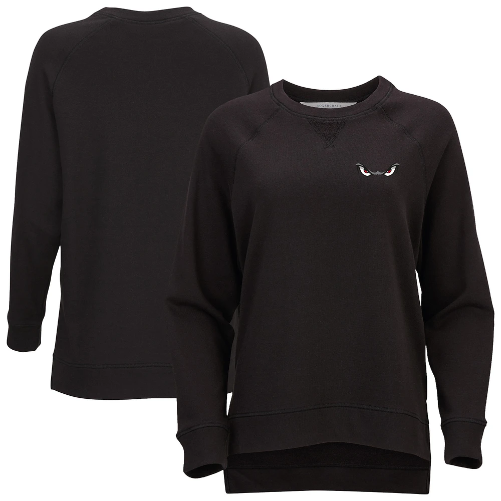 Women's Heather Charcoal Lake Elsinore Storm French Terry Harlow Pullover Sweatshirt