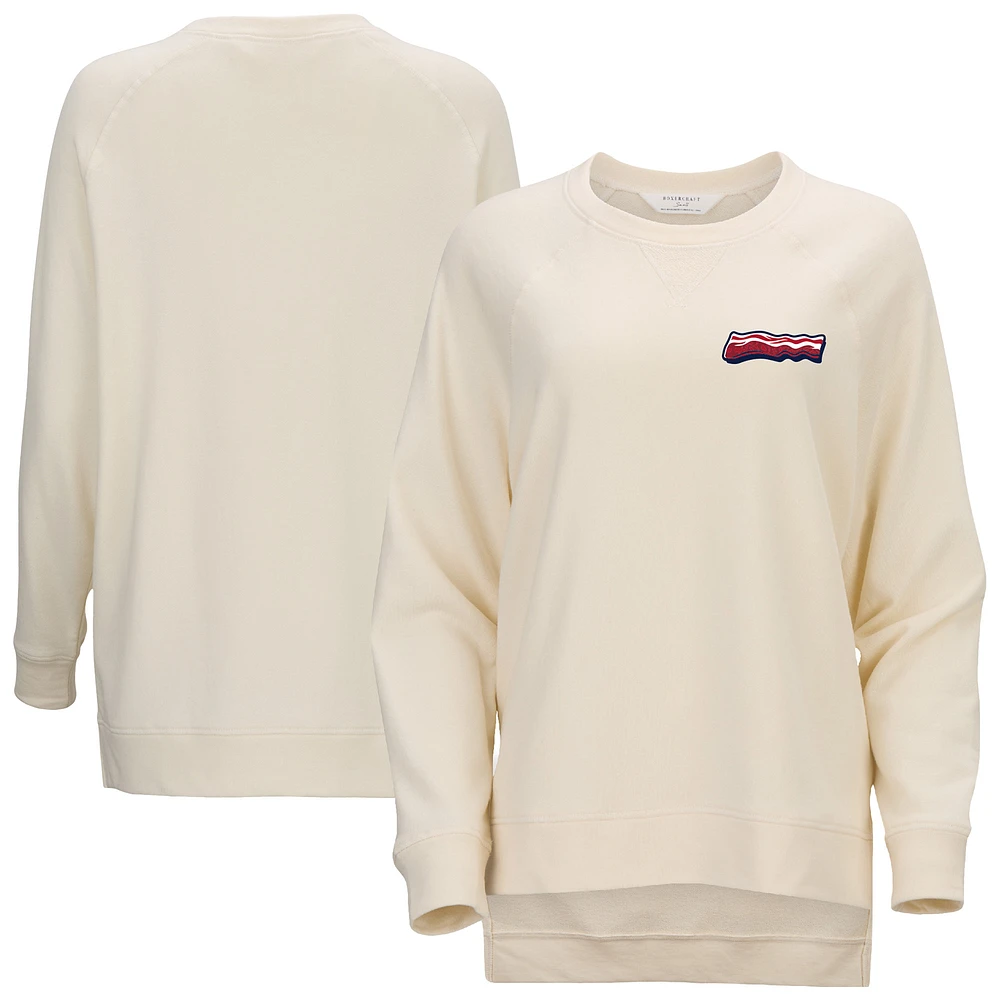 Women's Natural Lehigh Valley IronPigs French Terry Harlow Pullover Sweatshirt