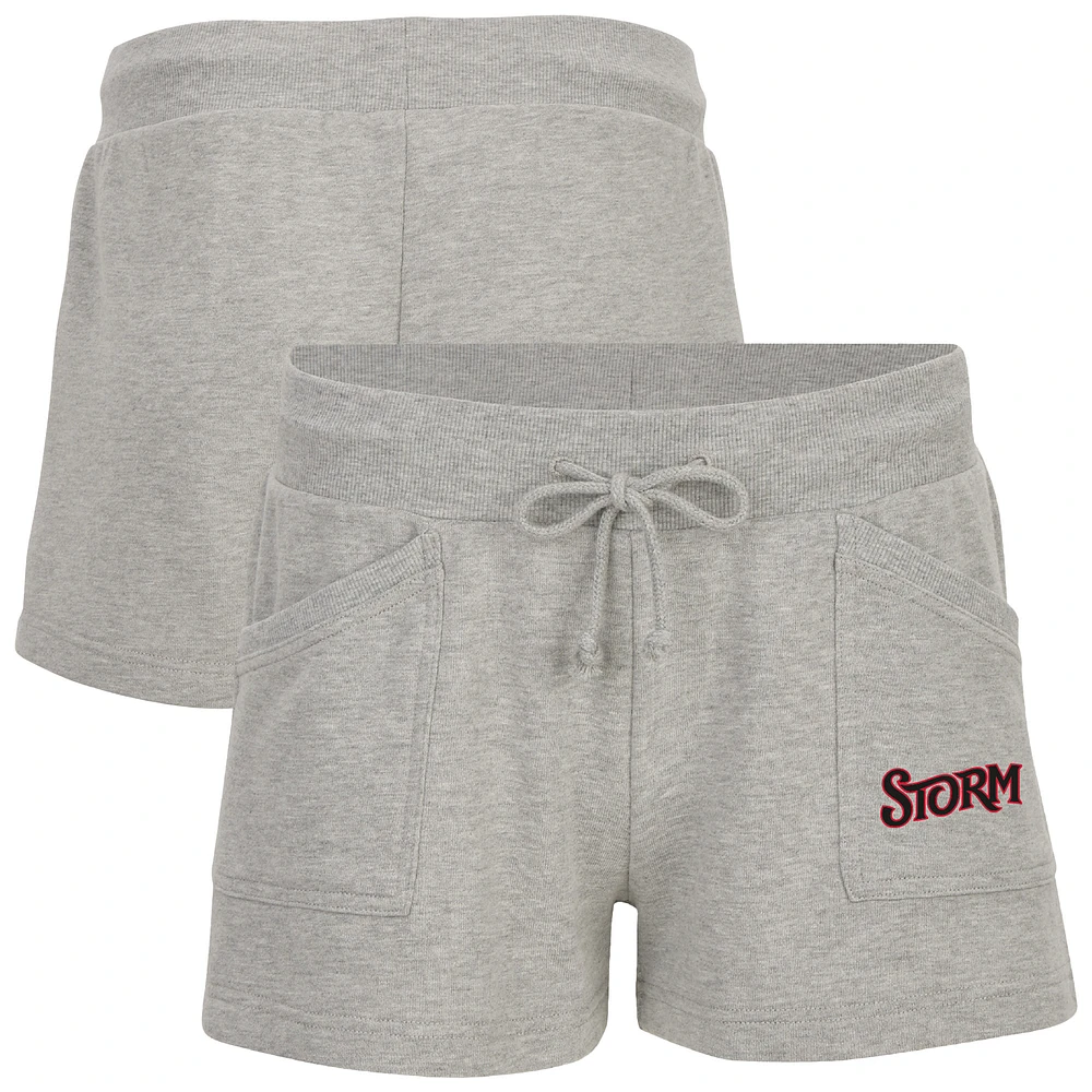 Women's Heather Gray Lake Elsinore Storm French Terry Shorts
