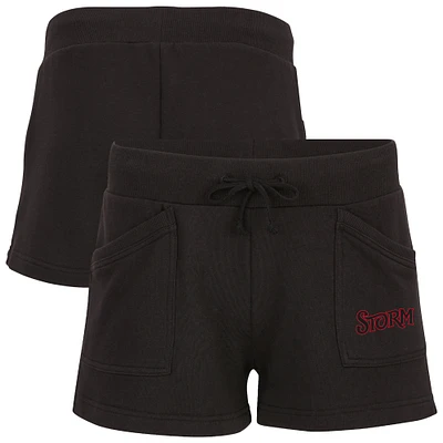 Women's Heather Charcoal Lake Elsinore Storm French Terry Shorts