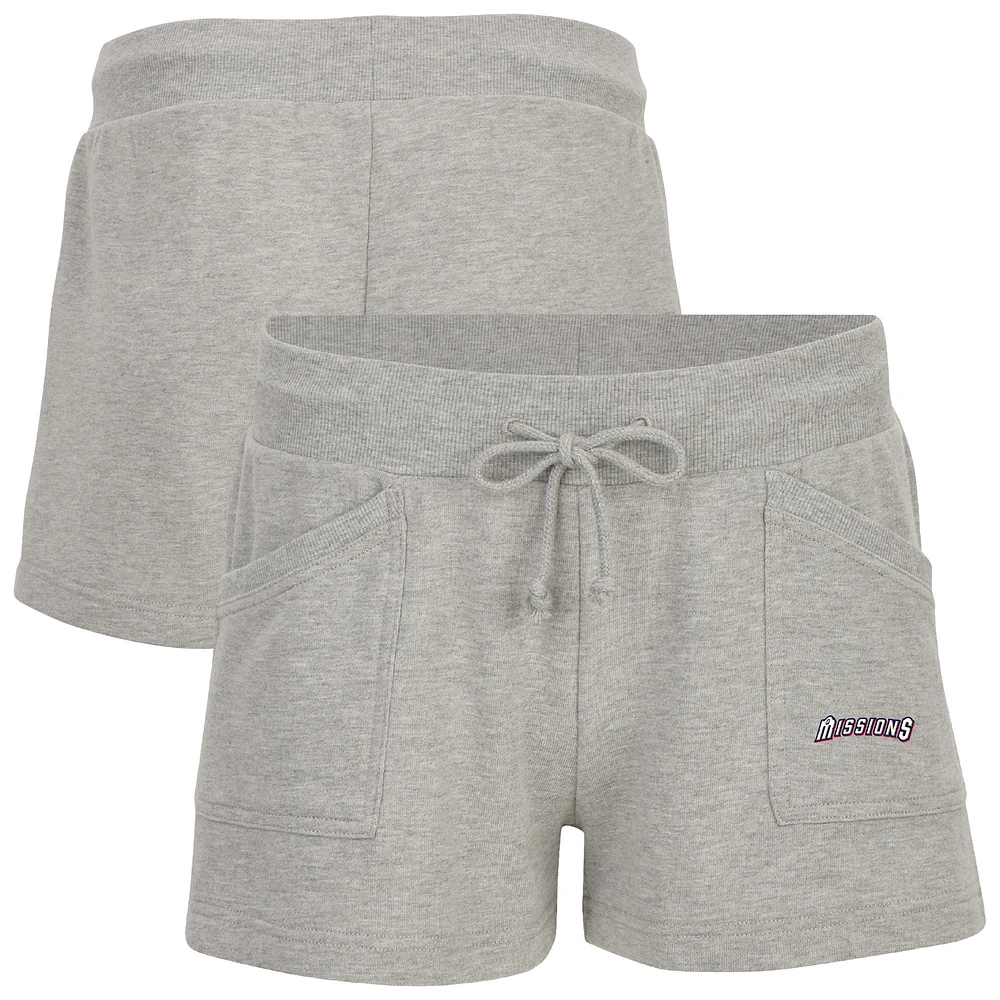 Women's Heather Gray San Antonio Missions French Terry Shorts