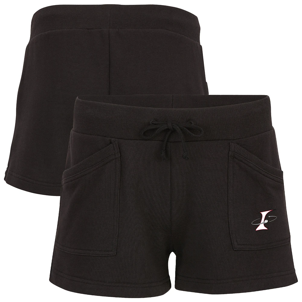 Women's Heather Charcoal Albuquerque Isotopes French Terry Shorts
