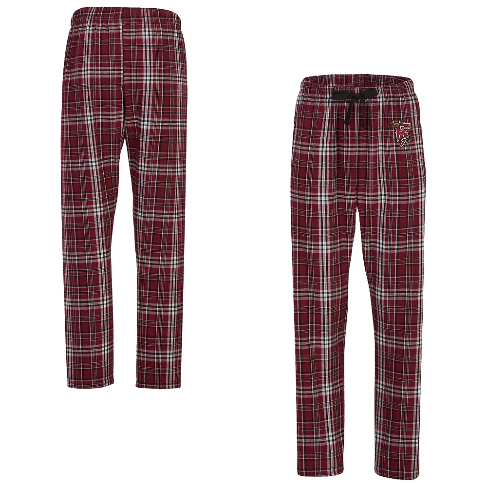 Women's Burgundy Wisconsin Timber Rattlers Haley Flannel Sleep Pants