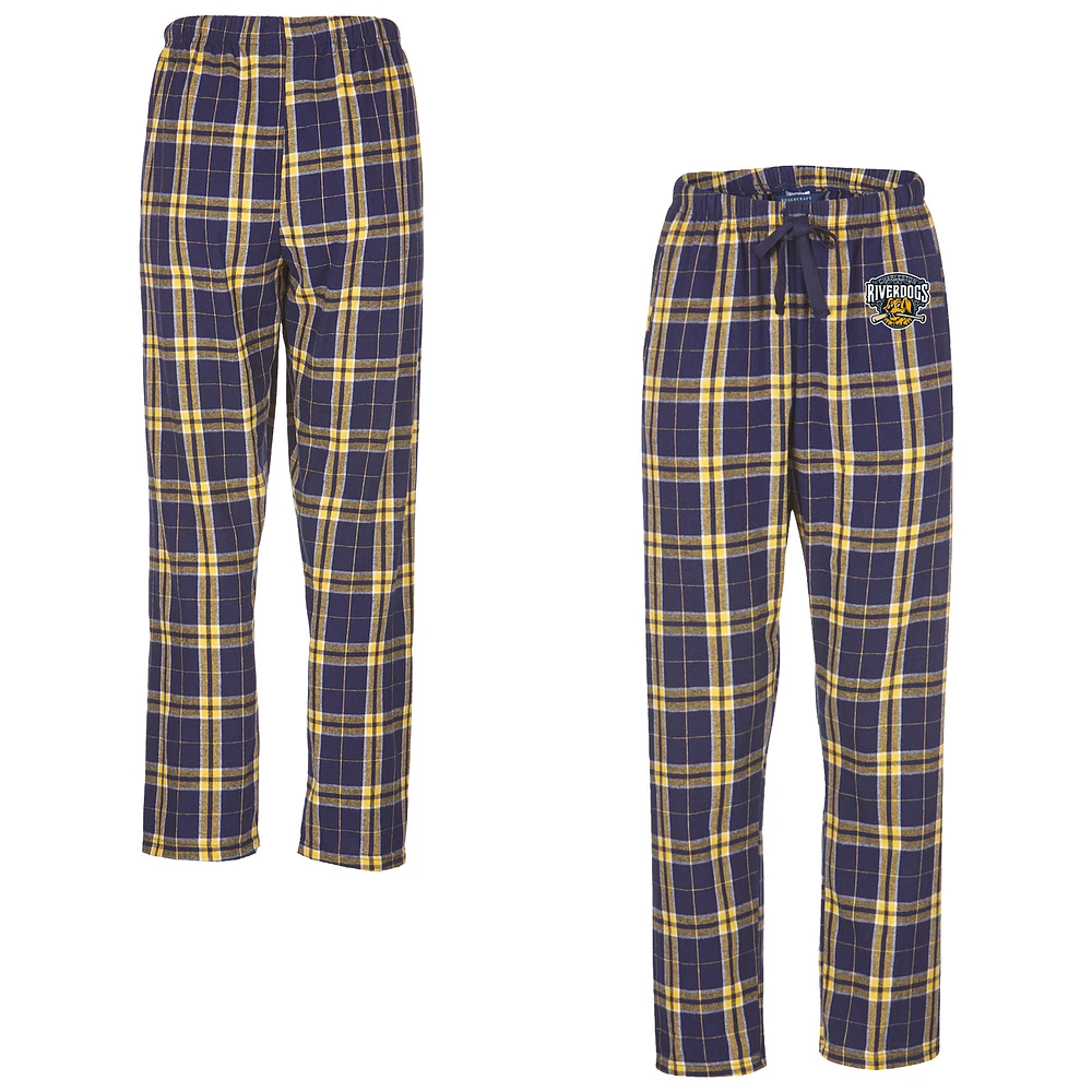 Women's Navy Charleston RiverDogs Haley Flannel Sleep Pants