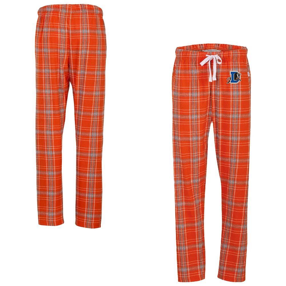 Women's Orange Durham Bulls Haley Flannel Sleep Pants