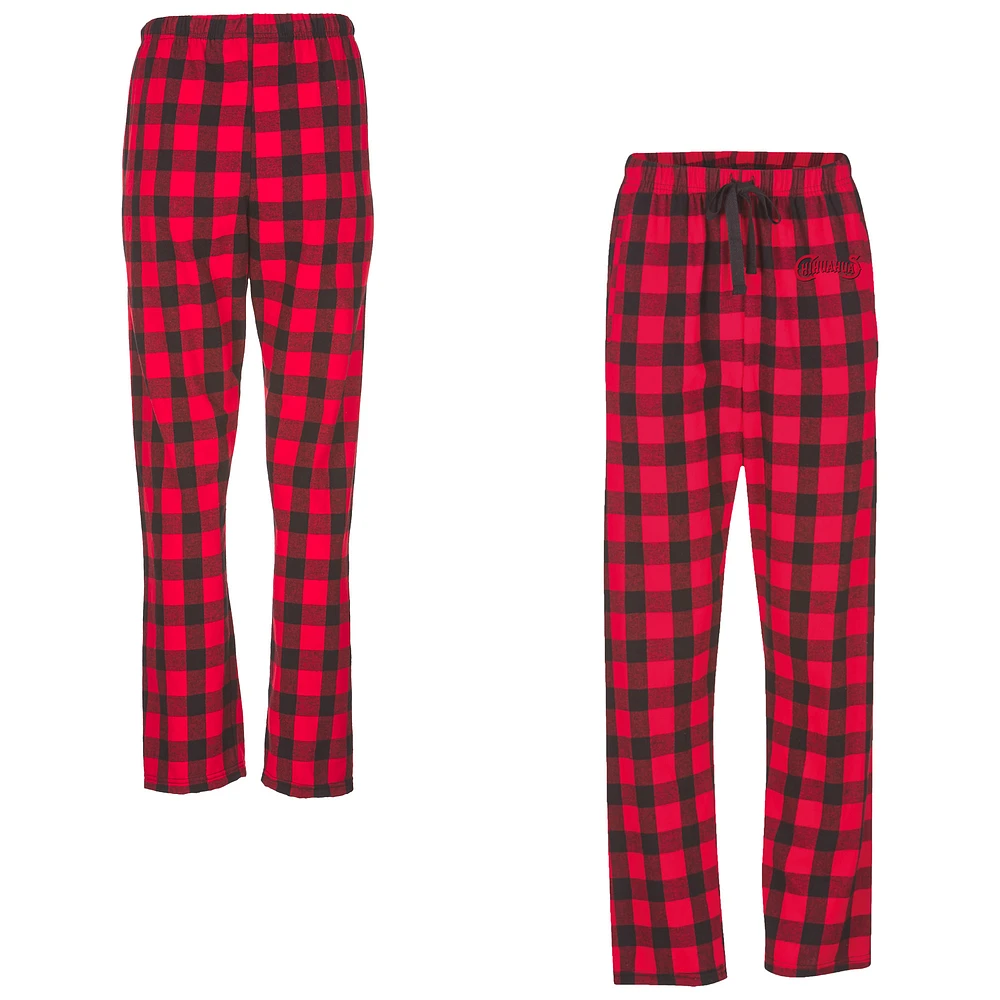 Women's Red El Paso Chihuahuas Haley Flannel Sleep Pants