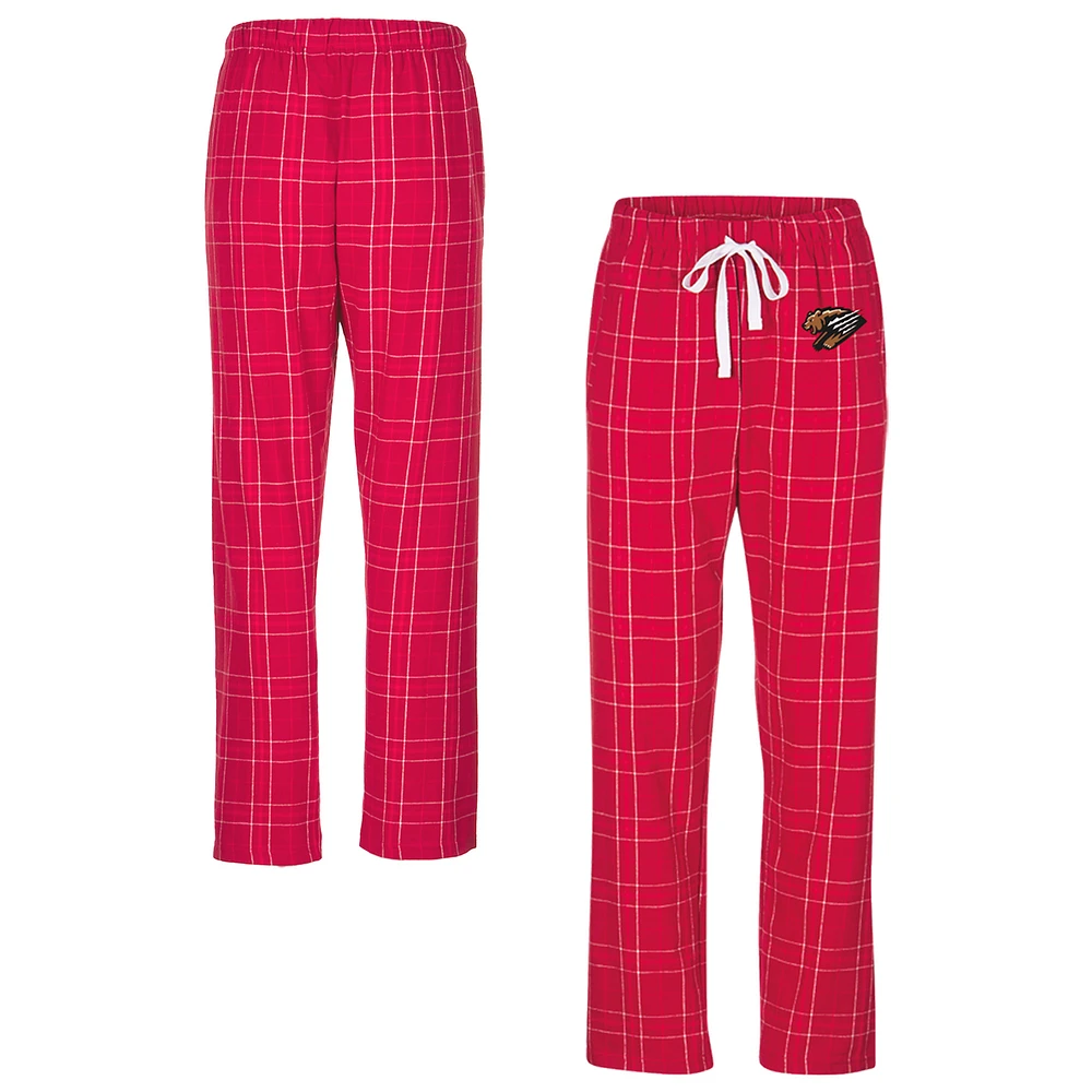 Women's Crimson Fresno Grizzlies Haley Flannel Sleep Pants