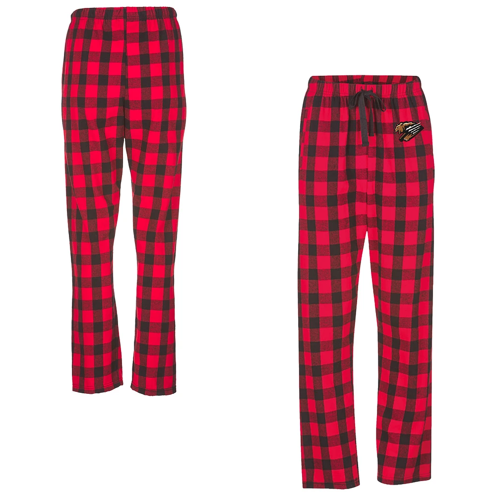 Women's Red Fresno Grizzlies Haley Flannel Sleep Pants