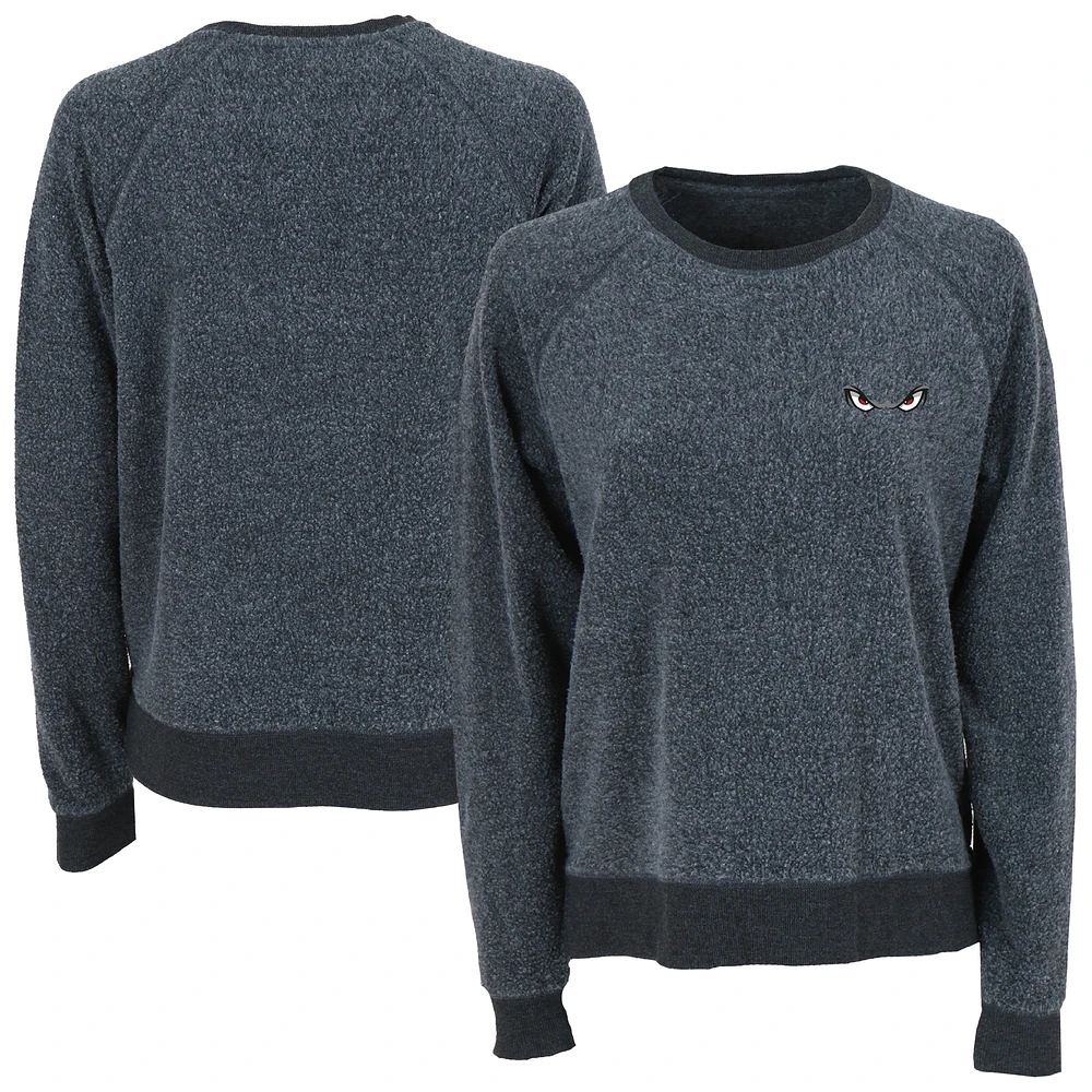 Women's Charcoal Lake Elsinore Storm Fleece Out Pullover Sweatshirt