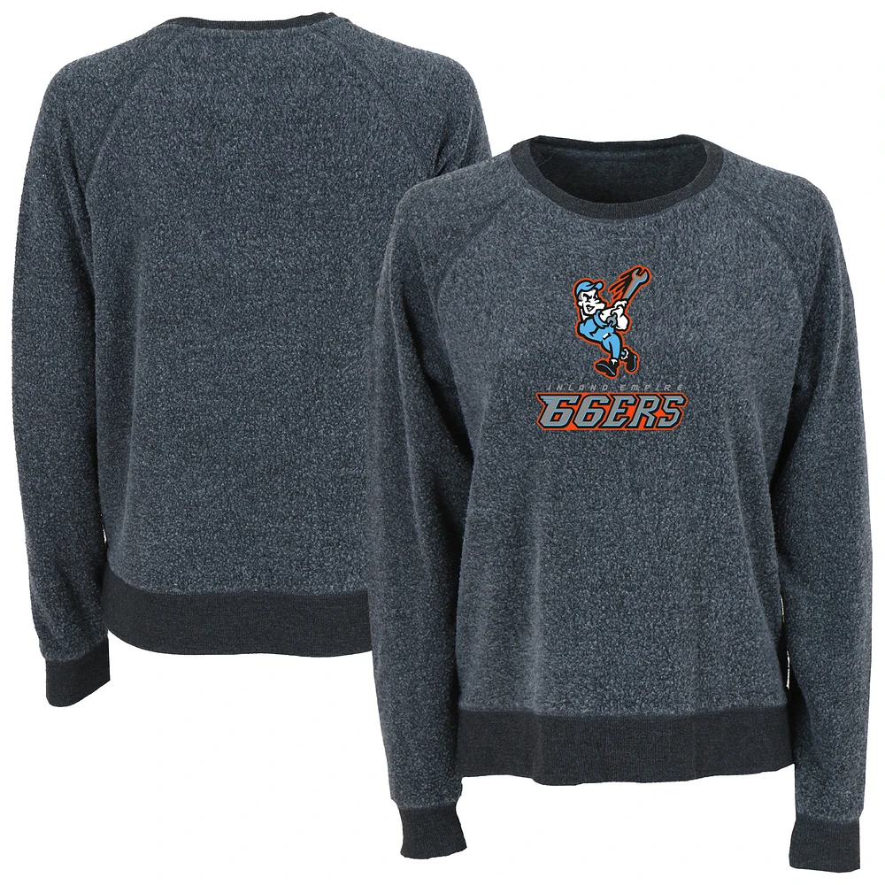 Women's Charcoal Inland Empire 66ers Fleece Out Pullover Sweatshirt