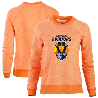 Women's Orange Las Vegas Aviators Fleece Out Pullover Sweatshirt