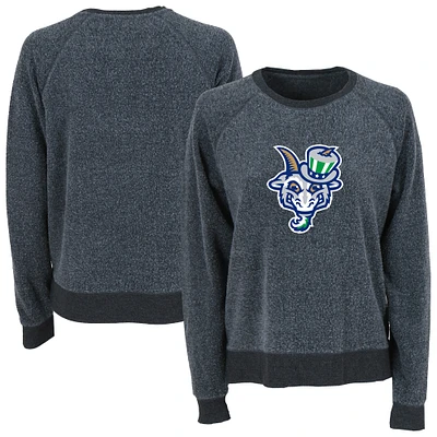 Women's Charcoal Hartford Yard Goats Fleece Out Pullover Sweatshirt