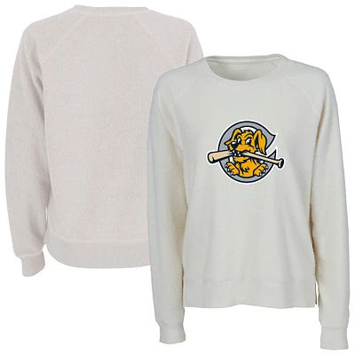 Women's Natural Charleston RiverDogs Fleece Out Pullover Sweatshirt