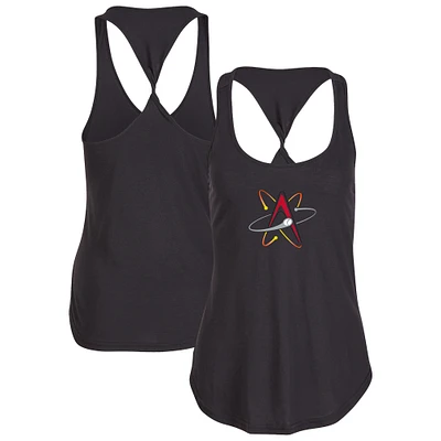 Women's Black Albuquerque Isotopes Twistback Tank Top