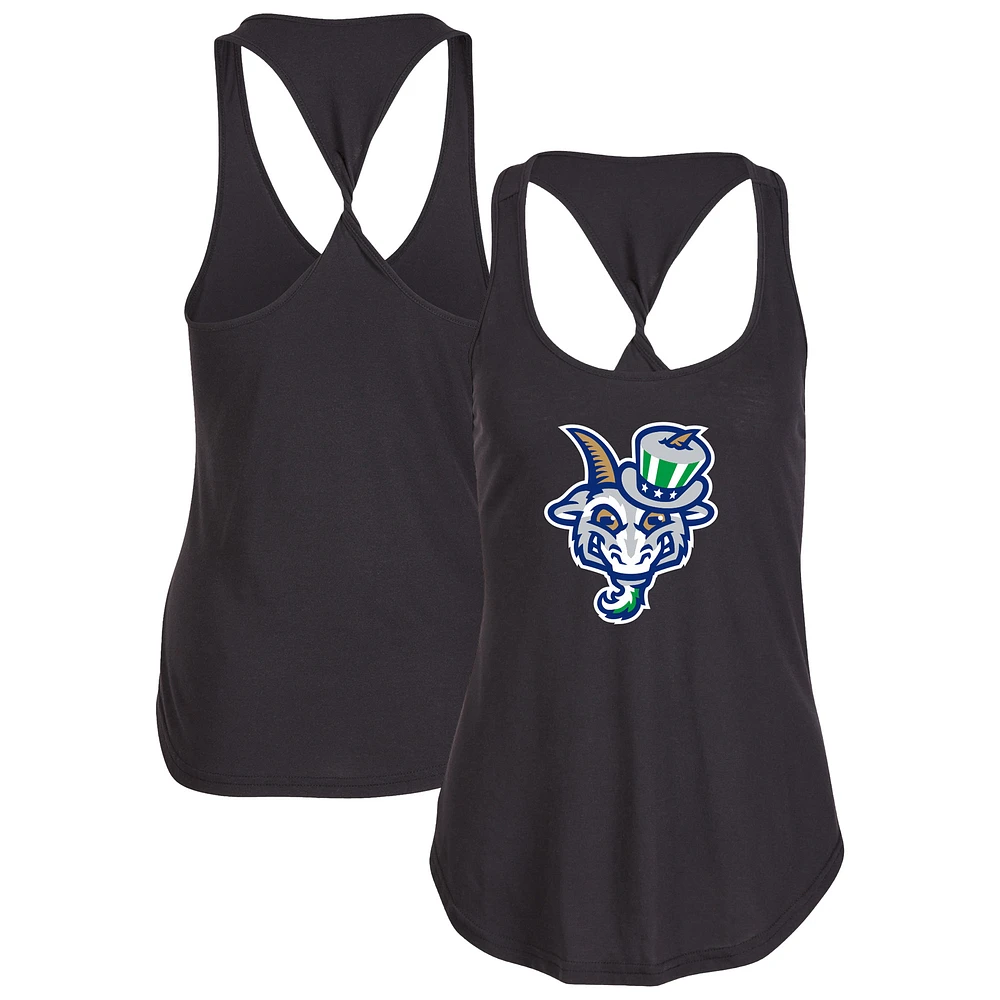 Women's Black Hartford Yard Goats Twistback Tank Top