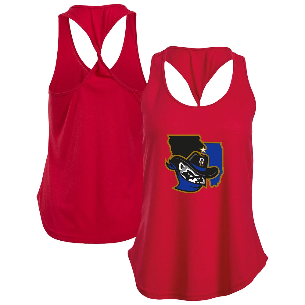 Women's Red Quad Cities River Bandits Twistback Tank Top
