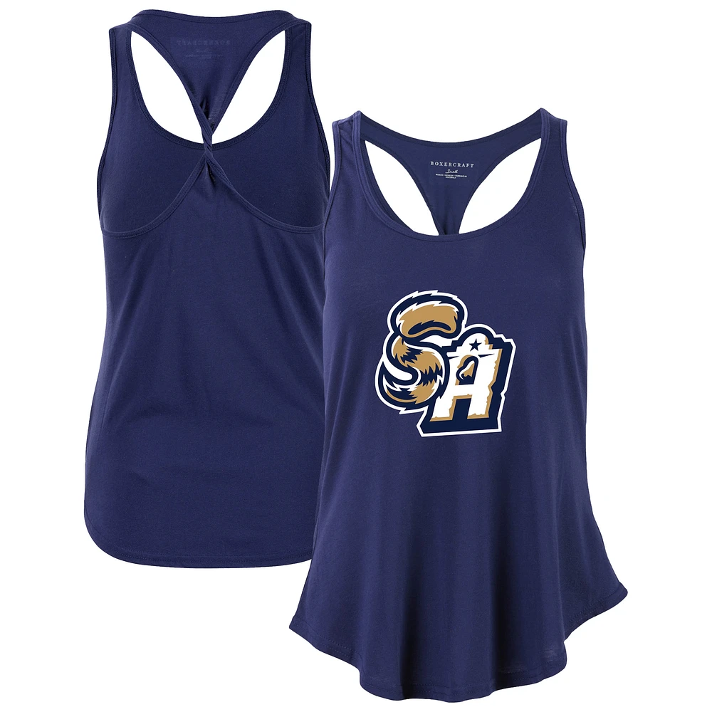 Women's Navy San Antonio Missions Twistback Tank Top