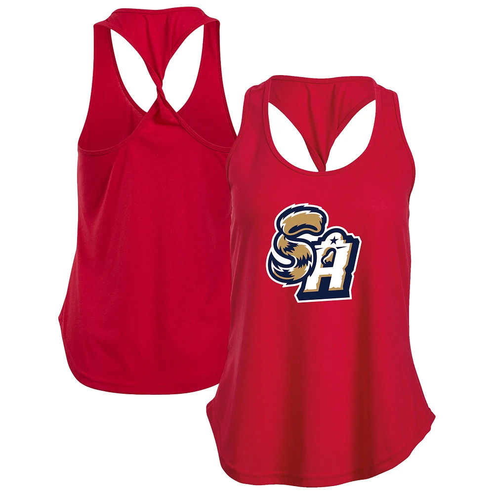 Women's Red San Antonio Missions Twistback Tank Top