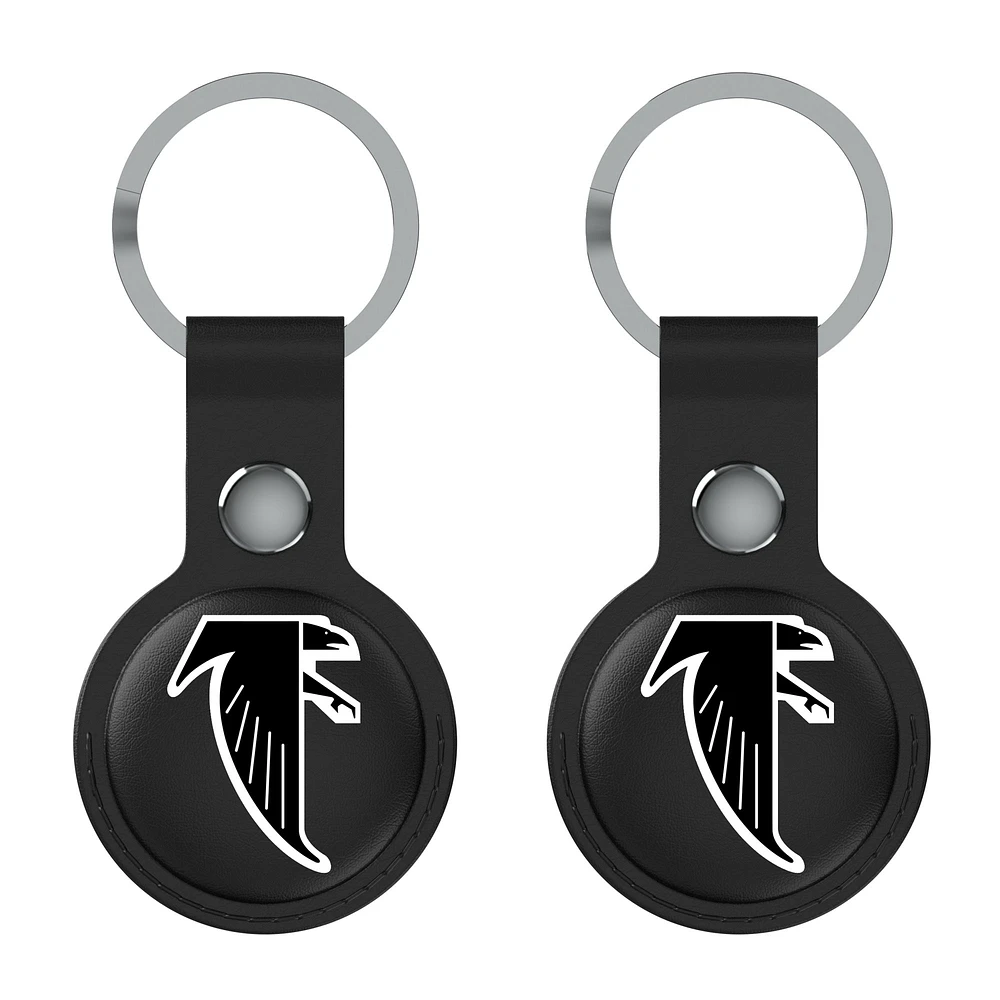 Keyscaper Black Atlanta Falcons Two-Pack AirTag Holders