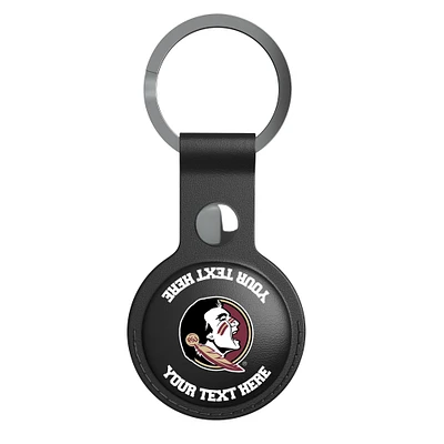 Keyscaper Black Florida State Seminoles Personalized AirTag Holder