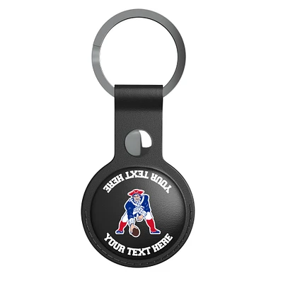 Keyscaper Black New England Patriots Personalized AirTag Holder