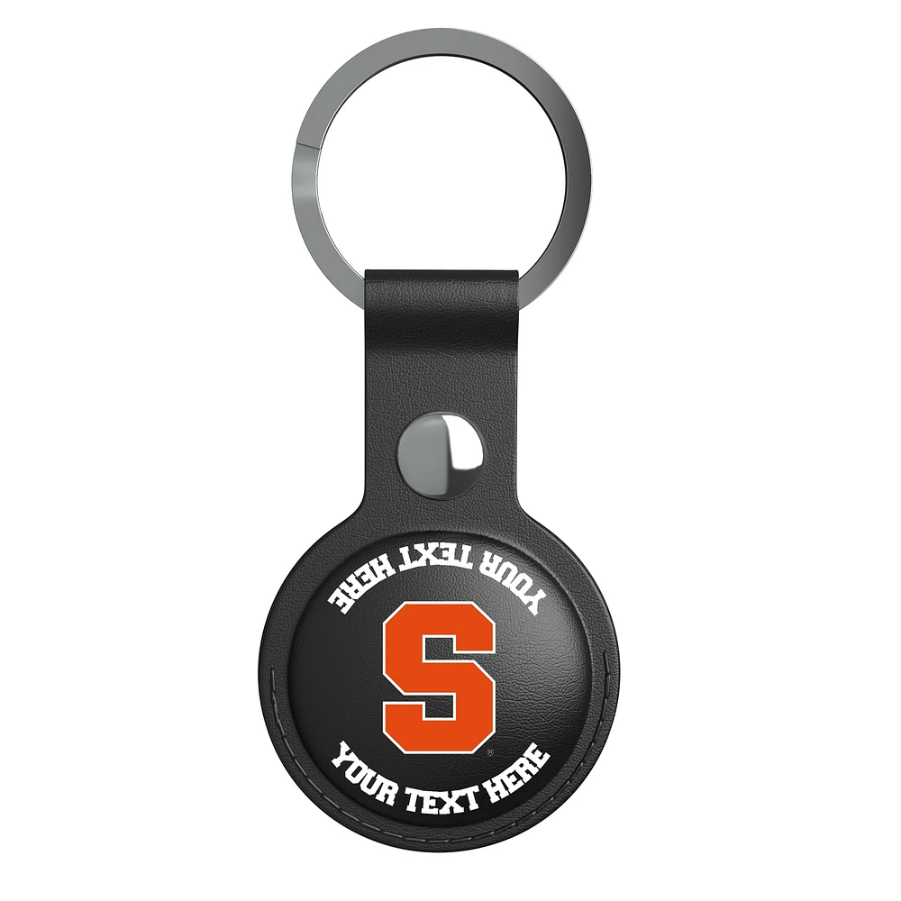 Keyscaper Black Syracuse Orange Personalized AirTag Holder