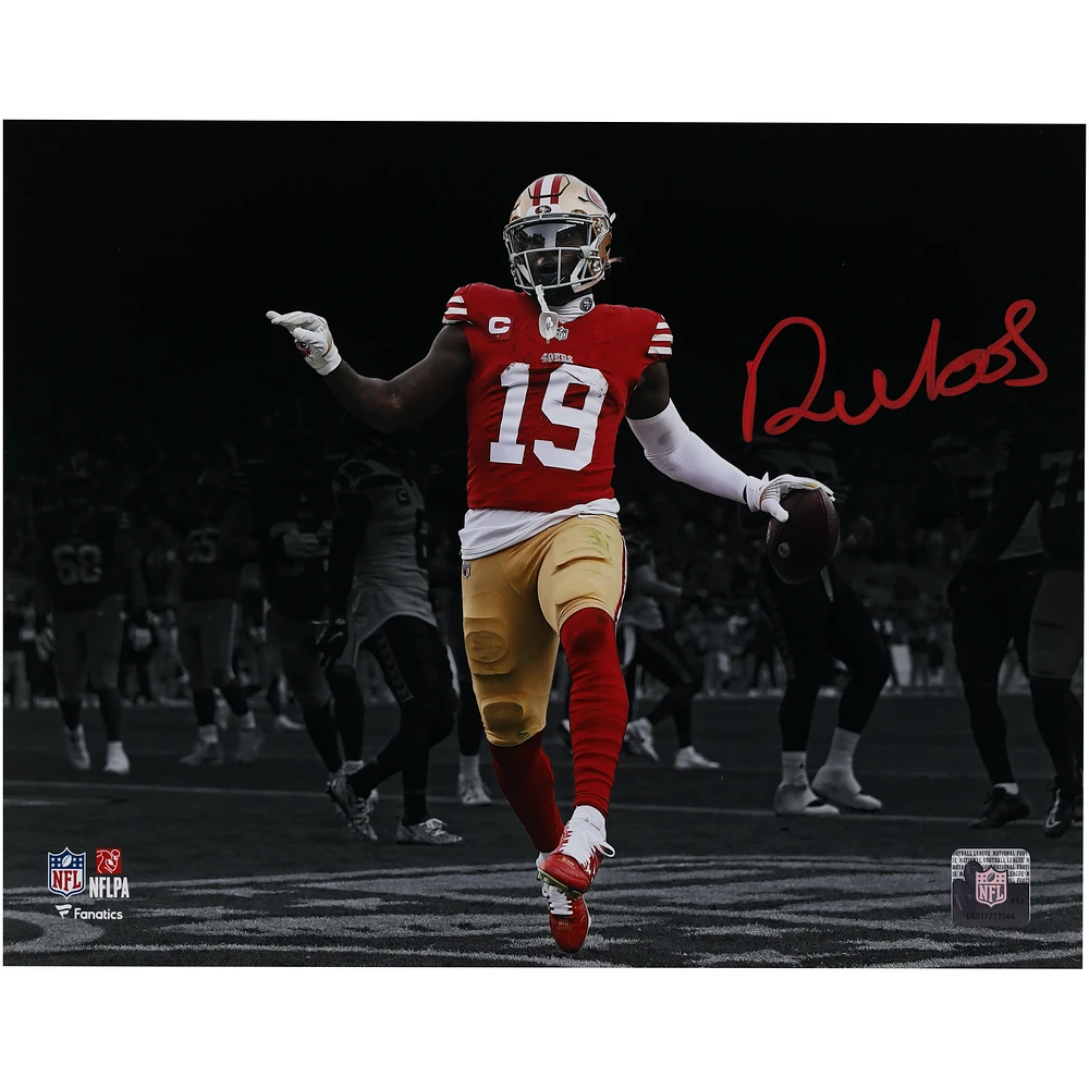 Deebo Samuel Sr San Francisco 49ers Autographed 11" x 14" Spotlight Photograph - Signed in Red