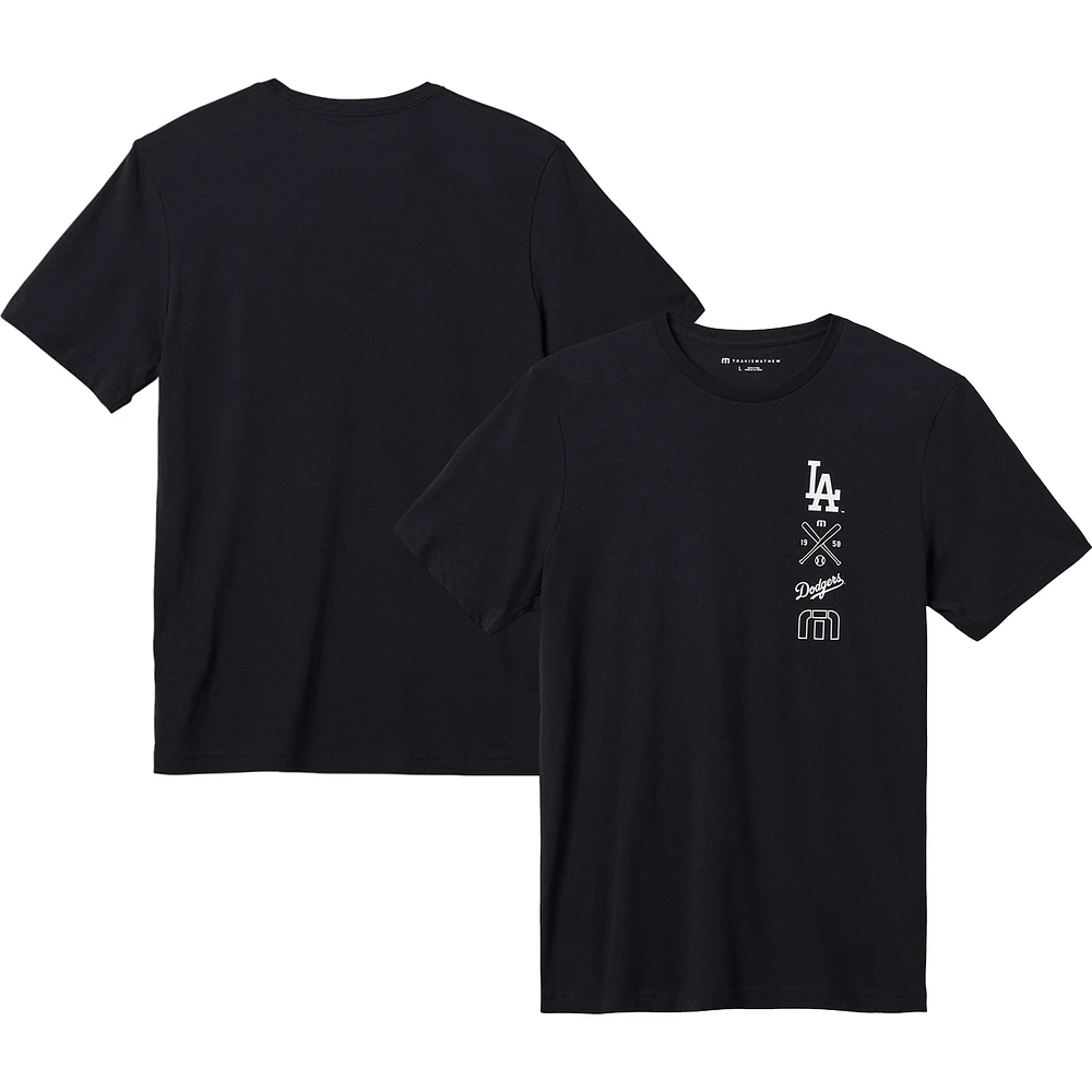 Men's TravisMathew Black Los Angeles Dodgers Sunset Slam T-Shirt
